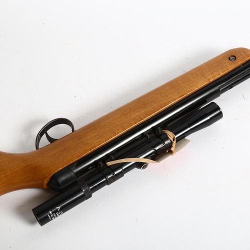 33 - A Vintage BSA .22 calibre air rifle, with ASI 4x20 scope