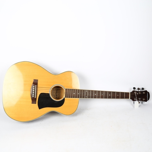 304 - An Aria acoustic guitar, in softshell case