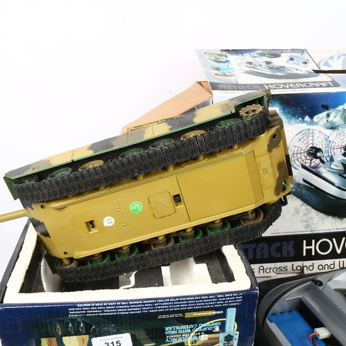 315 - Boxed RC Battle Tank M1A2 Abrams, and a multi-function radio-control hovercraft (2)