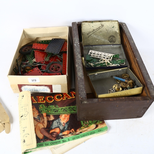 372 - 2 boxes of Vintage tinplate Meccano