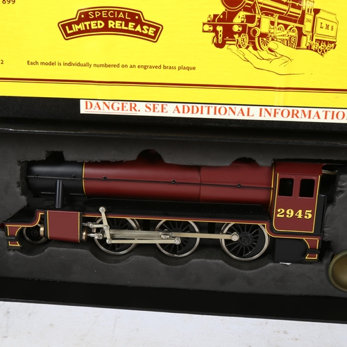 375 - A Bassett-Lowke LMS Stanier 2-6-0 Mogul, spirit fired live steam operating locomotive O-gauge model,... 