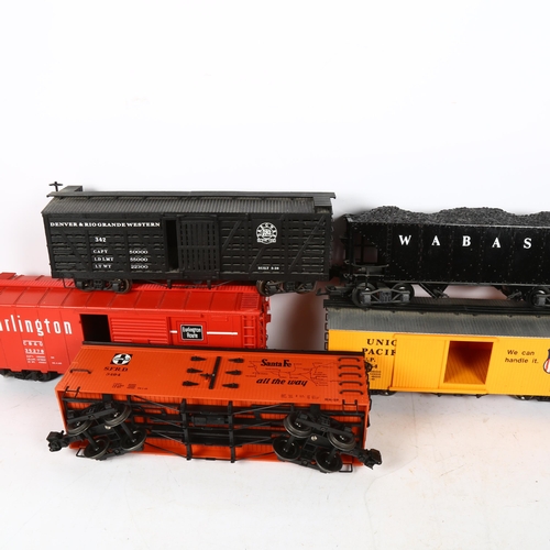 380 - 5 G-gauge rolling stock carriages, including Lehmann, Bachmann etc, largest length 44cm (5)