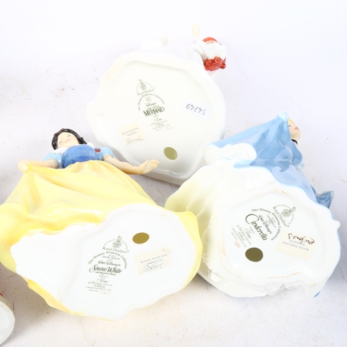 487 - A group of 7 Royal Doulton Disney Princesses, including Cinderella and The Little Mermaid