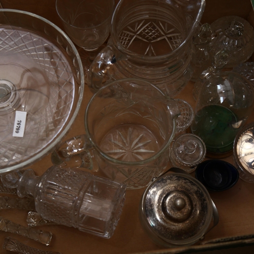 647 - Knife rests, cake stand, jugs etc