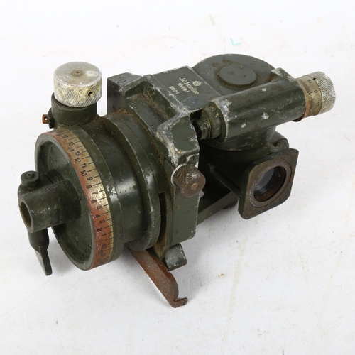 494 - A German military surveyor's sight scope, by J D Moeller, Wedel, length 17cm