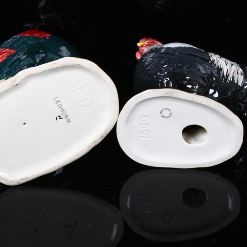 506 - Beswick leghorn cockerel 1892, and chicken 1899
