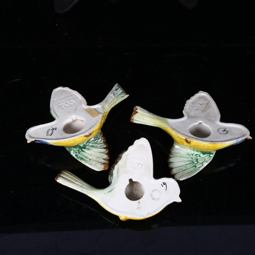 511 - A group of 3 Beswick flying blue tits, 705, 706 and 707