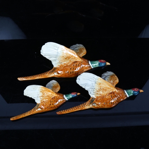 513 - Graduated set of 3 flying pheasants, 661/1/2/3