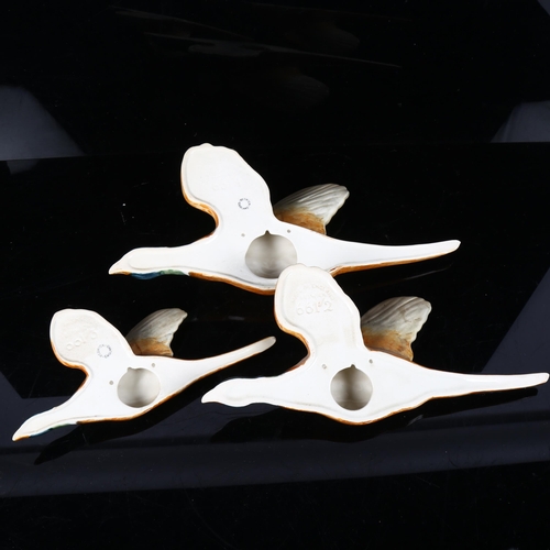 513 - Graduated set of 3 flying pheasants, 661/1/2/3