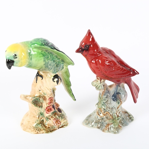 518 - A Beswick cockatoo, 930, and a Cardinal bird