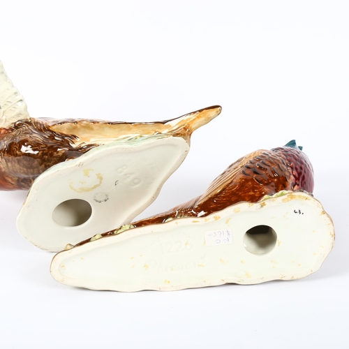 531 - 2 Beswick pheasants, 849 and 1226