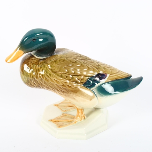 535 - A Beswick Mallard duck on plinth, 817