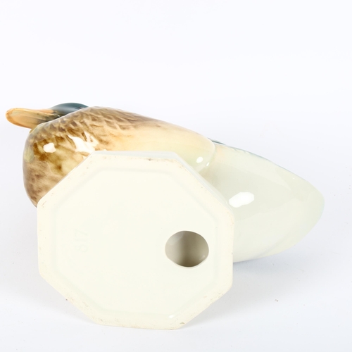 535 - A Beswick Mallard duck on plinth, 817