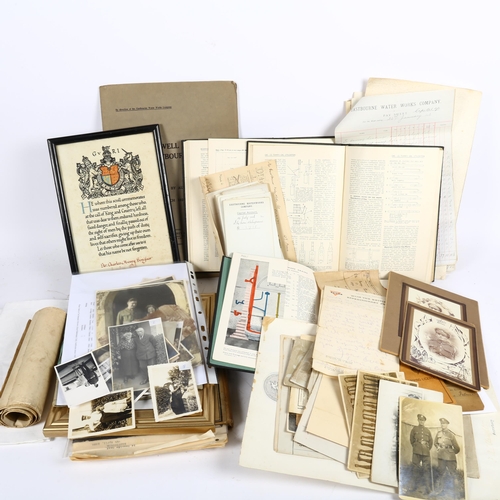 729 - Various plumbing and waterworks ephemera, including encyclopaedia notes etc