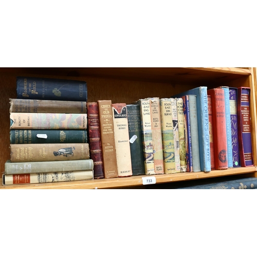 733 - Various books, including Thomas Hodgkin Folio Society, Rudyard Kipling Animal Stories, Batsford etc