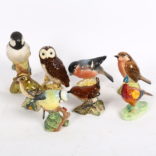 745 - 8 Beswick porcelain bird figures, largest height 11.5cm