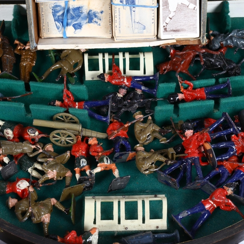 747 - Britains lead toy soldiers, cigarette cards etc