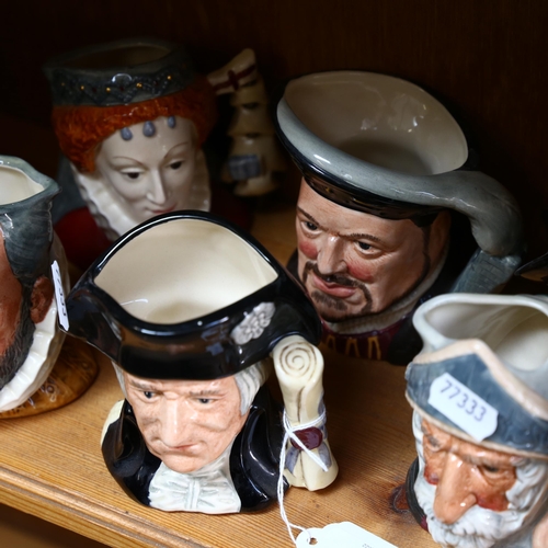 751 - 10 Royal Doulton character jugs, largest height 11cm