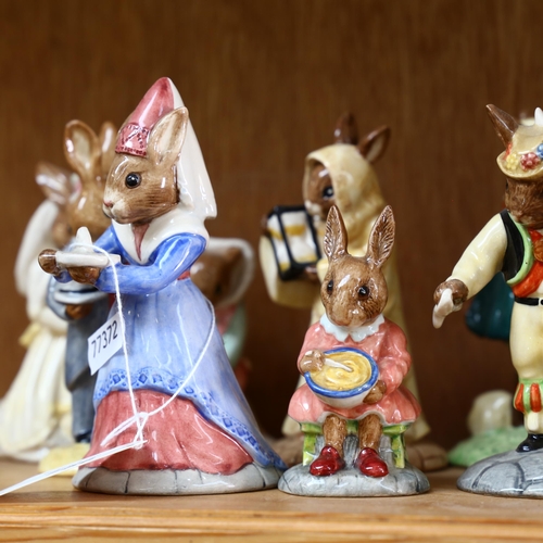 756 - 16 Royal Doulton Bunnykins figures, largest height 12cm