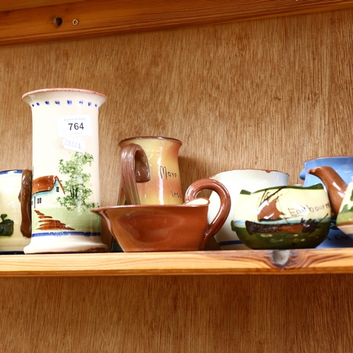 764 - Various Motto Ware pottery