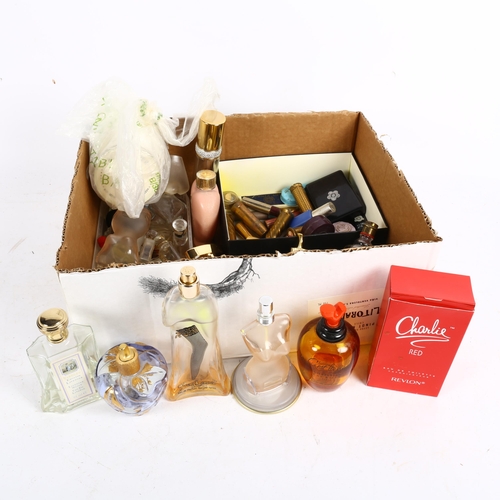 792 - Vintage scent bottles and contents, lipsticks etc