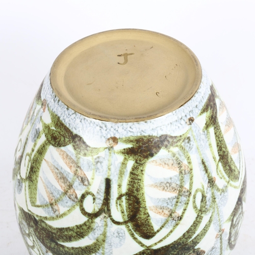 805 - A Denby vase painted by Glynn Colledge, height 30cm