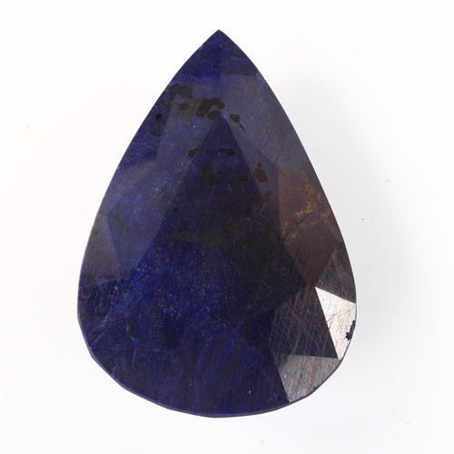 354 - 731.62ct unmounted pear-cut sapphire, 72.41mm x 49.85mm x 24.61mm, with IGL & I report card