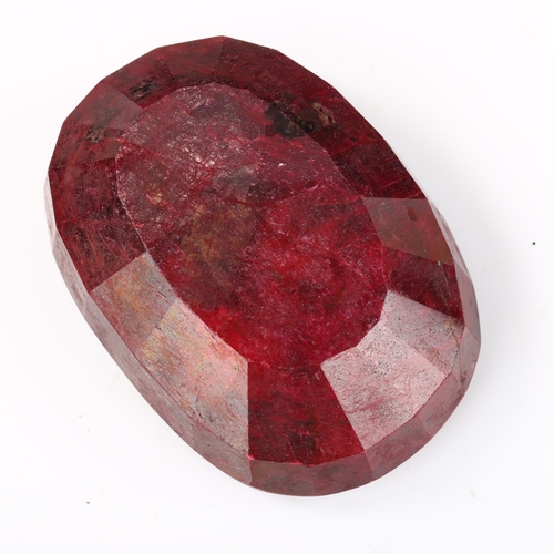 355 - 931.7ct unmounted oval mixed-cut ruby, 68.75mm x 50.20mm x 24.31mm, with IGL & I report card