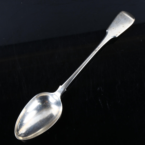 454 - A George IV silver Fiddle pattern gravy spoon, by William Eaton, hallmarks London 1828, length 30.5c... 