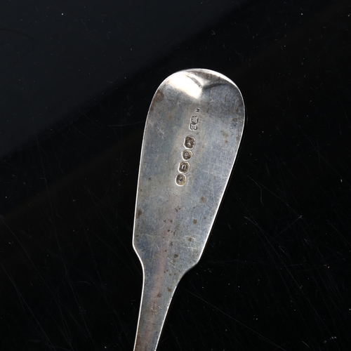 454 - A George IV silver Fiddle pattern gravy spoon, by William Eaton, hallmarks London 1828, length 30.5c... 