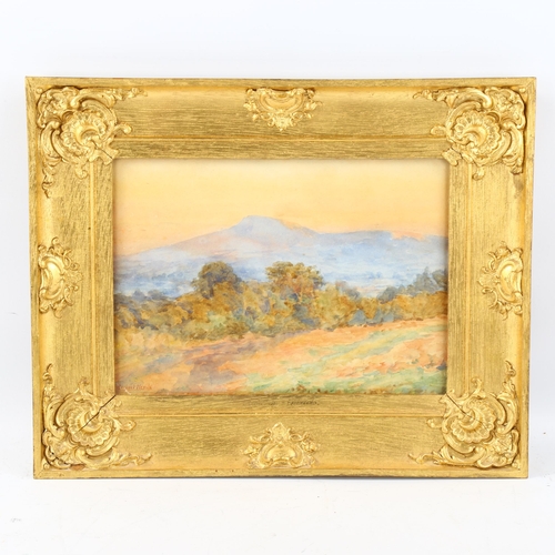 1575 - Herbert Neville, watercolour, mountain landscape, signed, 18cm x 25cm, framed