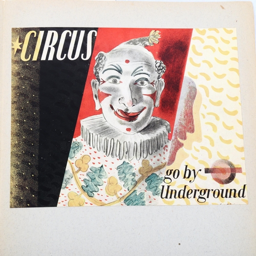 1650 - Barnett Freedman (1901 - 1958), Circus, Go By Underground, 1936 lithograph commissioned by Transport... 