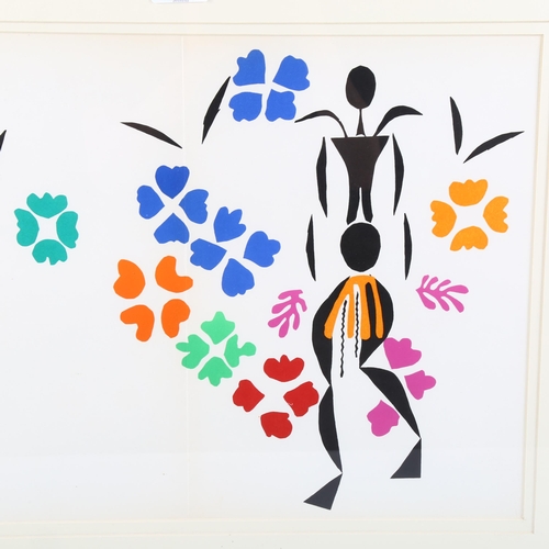 1849 - Henri Matisse, lithograph cut-out, 1958, based on Josephine Baker, issued by Verve, 34cm x 44cm, fra... 