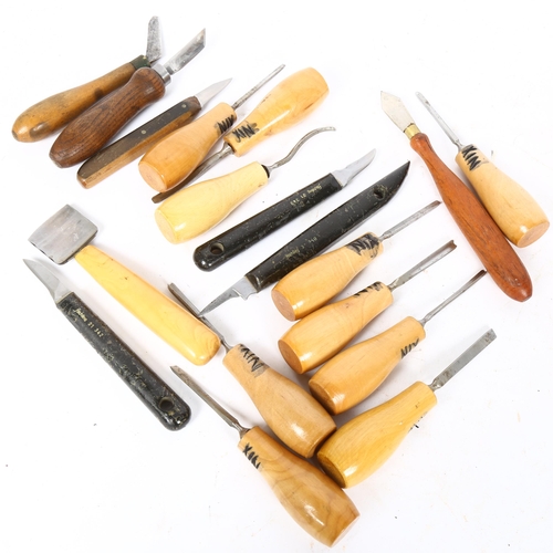 102 - A group of Antique woodworking chisels