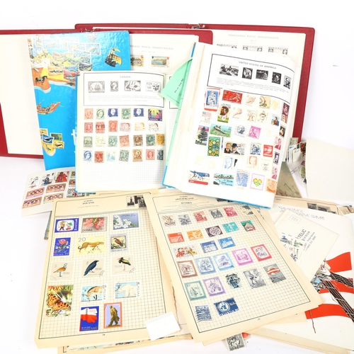 138 - Various albums of Vintage postage stamps, including Chanel Islands