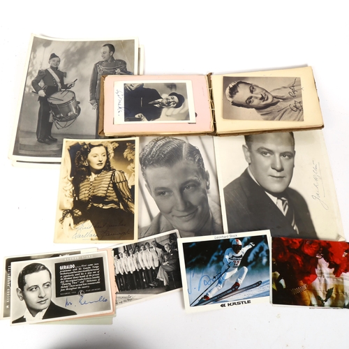 141 - An album of Vintage film star and music artists autographs including Dame Vera Lynn, George Formby, ... 