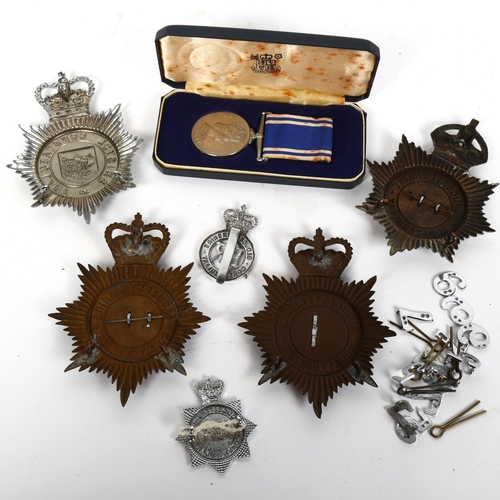 18 - Various Police badges and medals, including Exemplary Police Service, Bristol Constabulary Glouceste... 