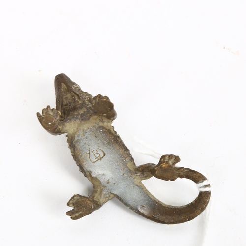 183 - Bergmann style cold painted bronze lizard, length 5.5cm