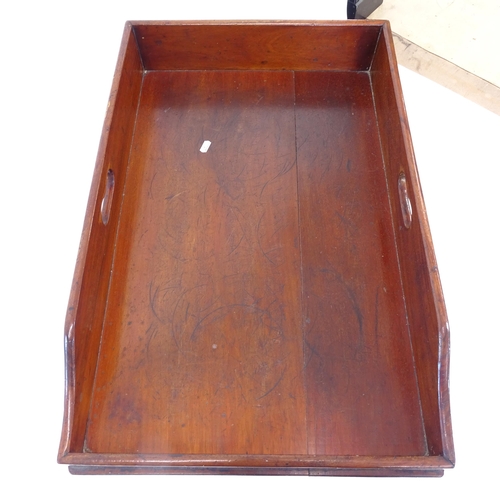 2018 - A butler's tray on stand, L71cm, H82cm, D46cm