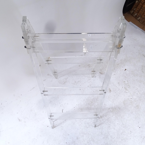 2061 - A perspex step ladder, H95cm