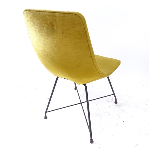 2108 - A mid-century Italian Aster chair by Augusto Bozzi for Fratelli Saporiti, with black steel legs on b... 