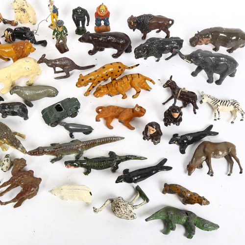 212 - A group of Vintage Britains painted lead animals