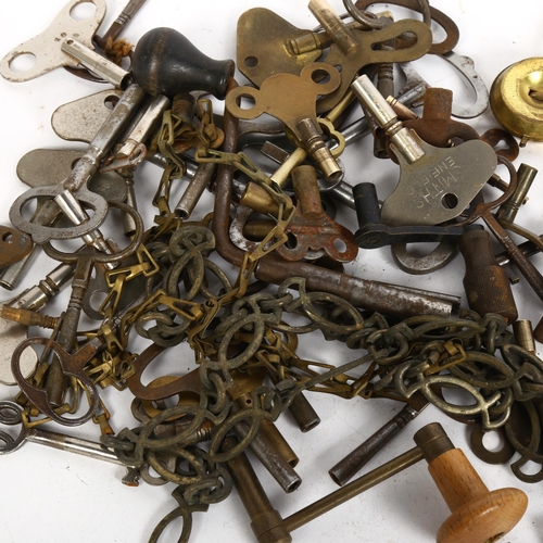 216 - Various Antique clock keys and cranks