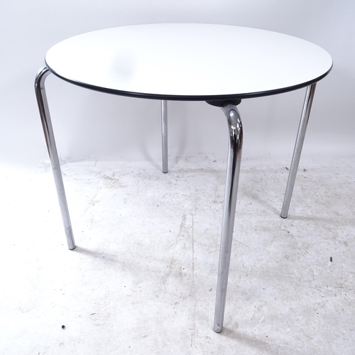 2275 - A contemporary Vitra Hal dining table, by Jasper Morrison, with maker's label, D80cm, H73cm