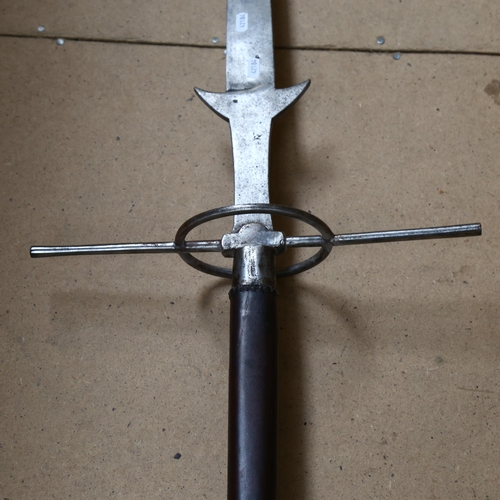 299 - A large reproduction Scottish Claymore broad sword, blade length 130cm