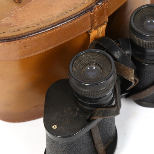 65 - BARR & STROUD - a pair of 8x CF18 binoculars, in leather case