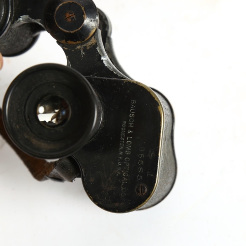 66 - BAUSCH & LOMB - a pair of Second World War Period military issue 6x30 binoculars, serial no. 06585