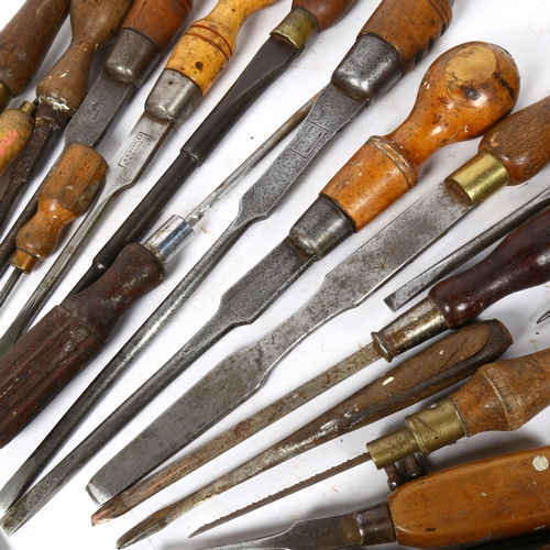 96 - A group of Antique woodworking chisels, including Sorby