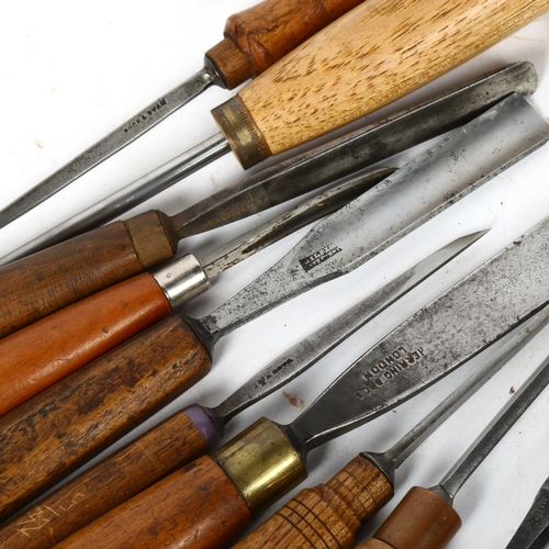 97 - A group of Antique woodworking chisels, including Sorby