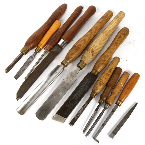 98 - A group of Antique woodworking chisels